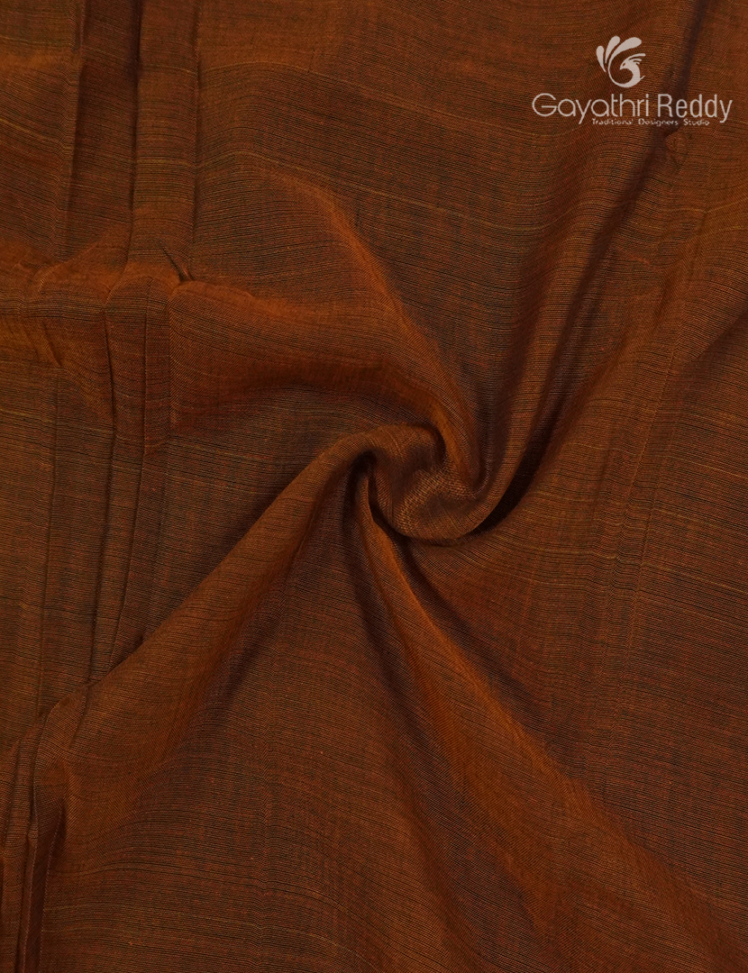 Pure Narayanpet Cotton Saree in Deep Mustard