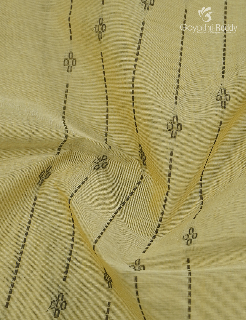 Pure Kanchi Cotton Saree in Leaf Green