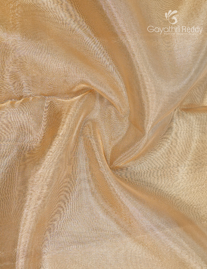 Semi Tissue Gadwal Saree in Ivory and Black