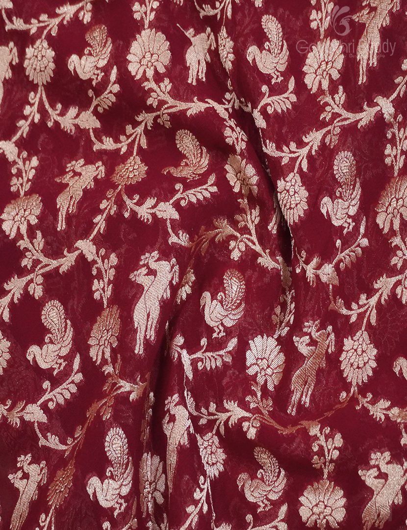 PURE BANARAS GEORGETTE KADDI-BG633