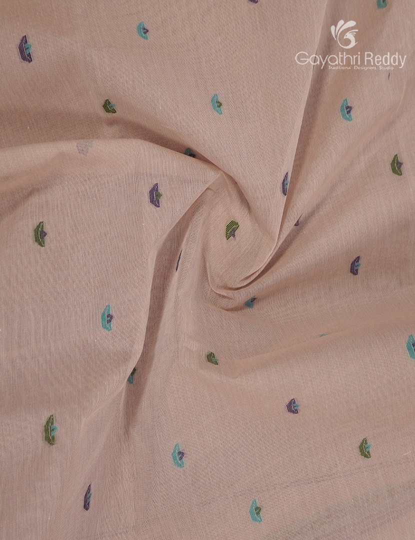 Jamdani Cotton Saree in Beige