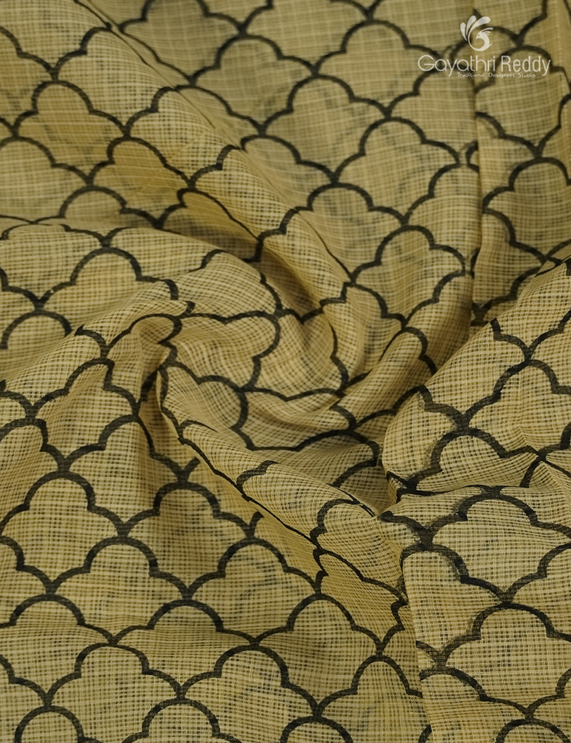 Premium Quality Cotton Kota Saree in Beige and Brown
