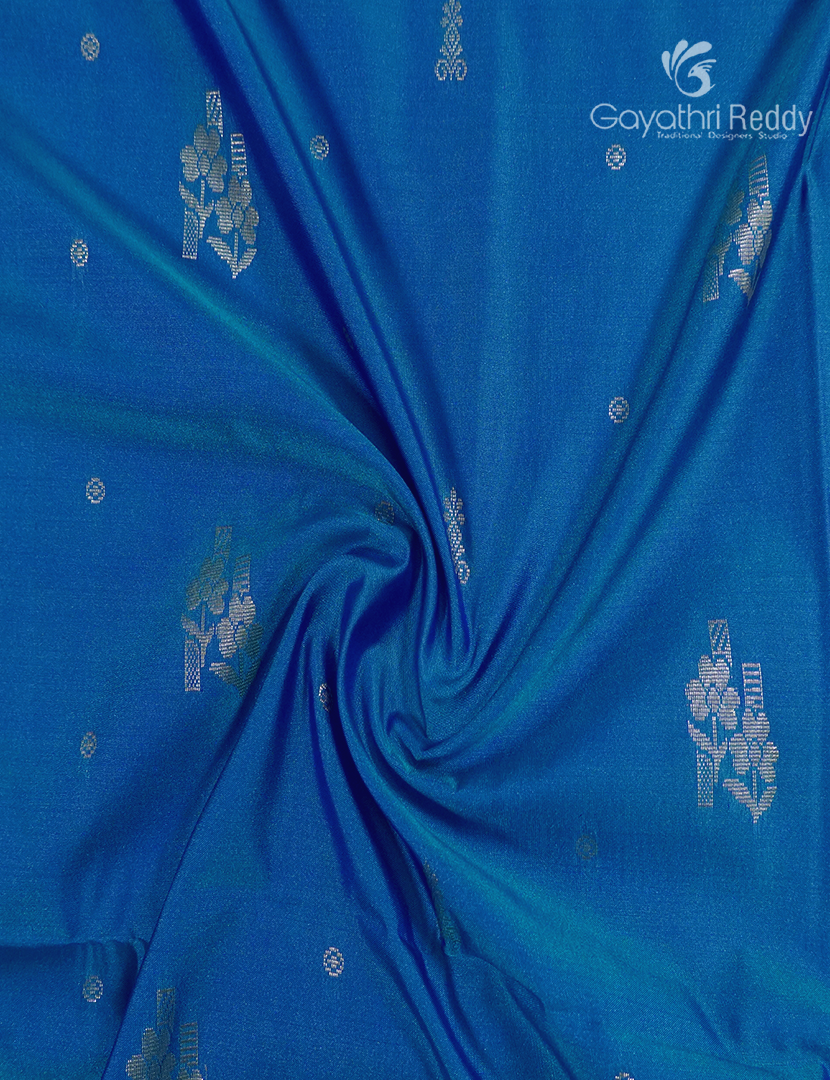 Soft Silk Saree in Deep Blue