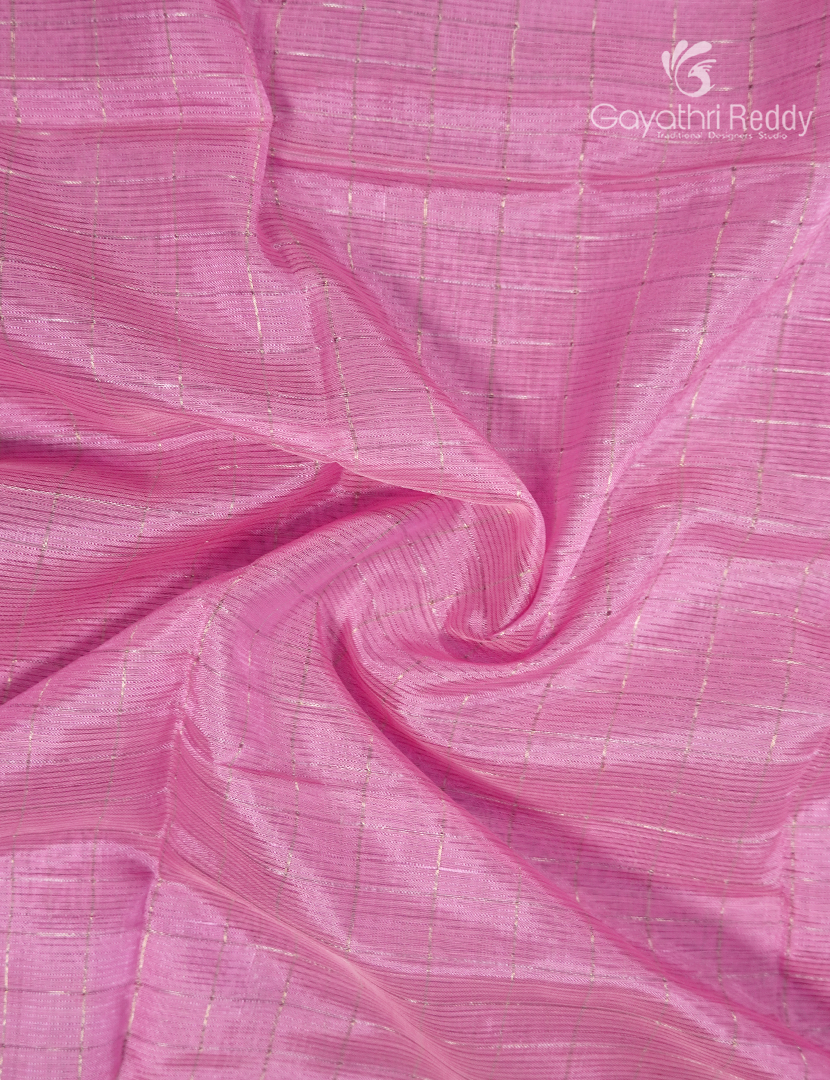 Pure Mangalagiri Langa Voni Set in Purple and Baby Pink