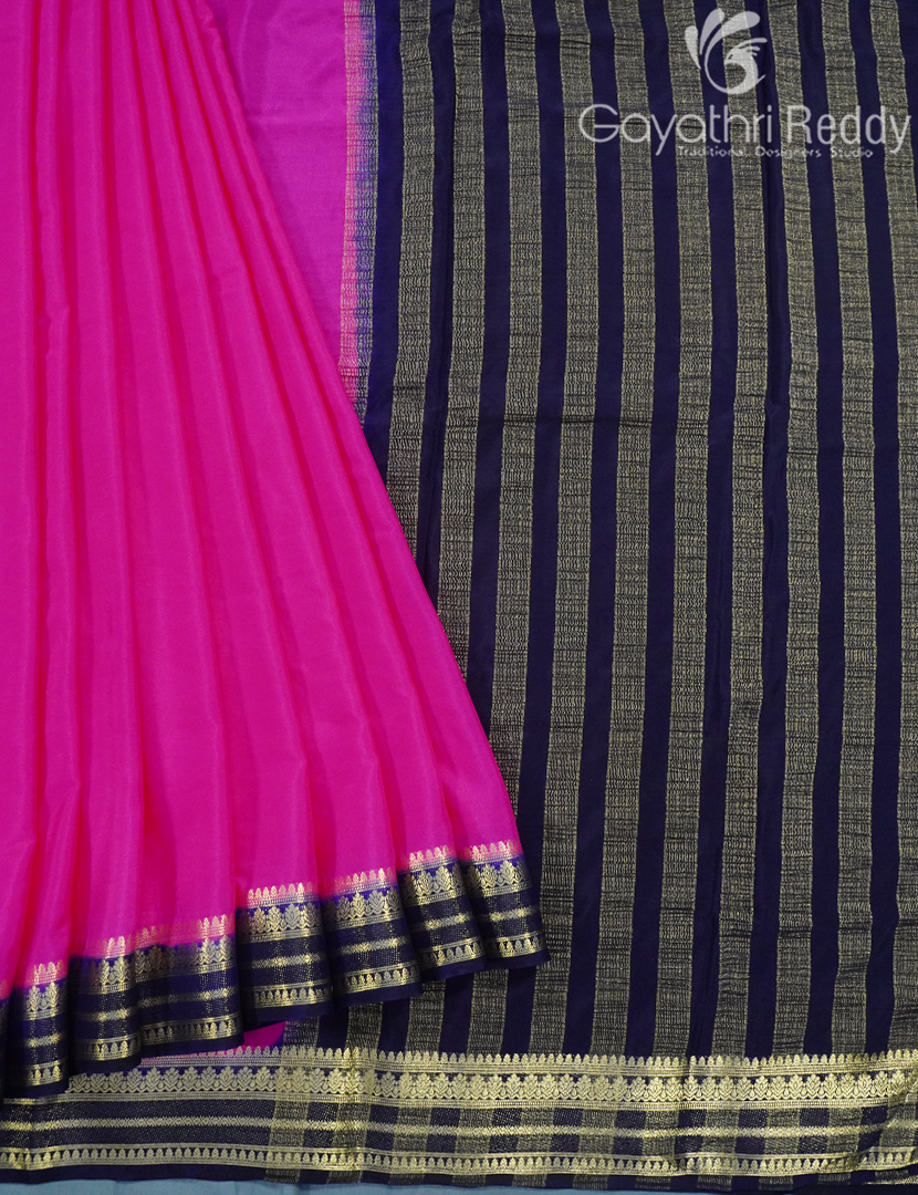 SEMI MYSORE CRAPE SAREE-SMC324