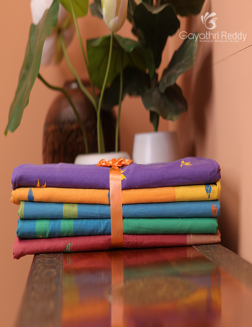 Silk Cotton Sarees Combo ( Set of 5 )