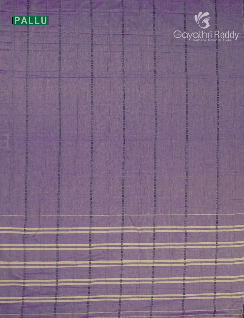 Pure Narayanpet Cotton Saree in Violet