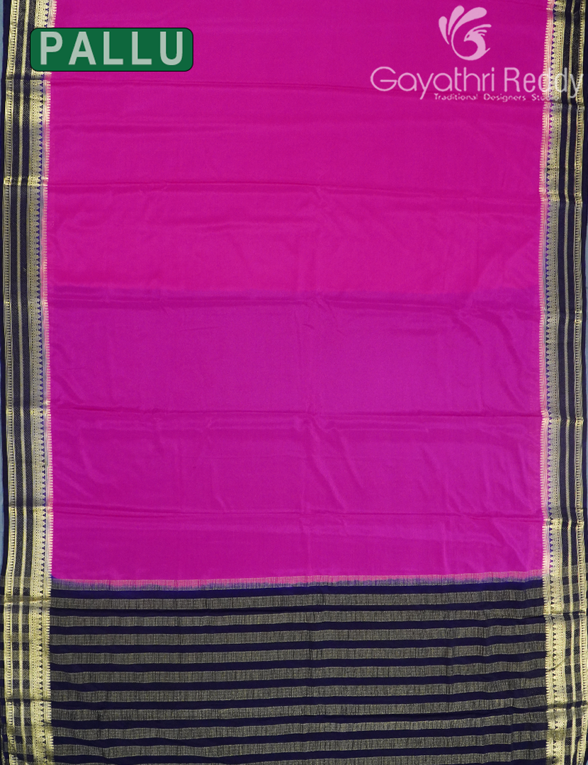 SEMI MYSORE CRAPE SAREE-SMC324