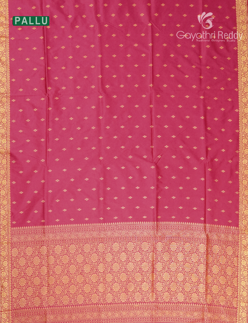 Semi Katan Silk Saree in Rose Pink