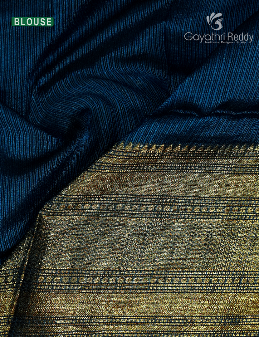 Pure Silk Kota Saree in Deep Blue