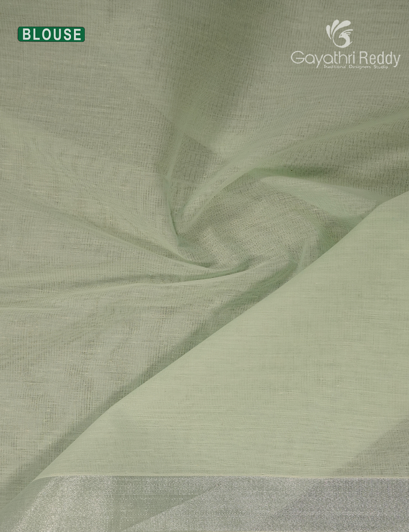 Pure Kanchi Cotton Printed Saree Ivory