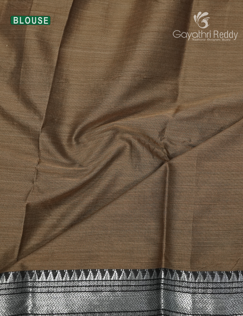 Pure Narayanpet Cotton Saree in Mehendi Green