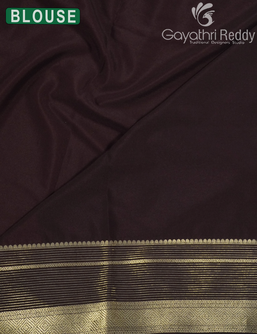 SEMI MYSORE CREPE SAREE-SMC374
