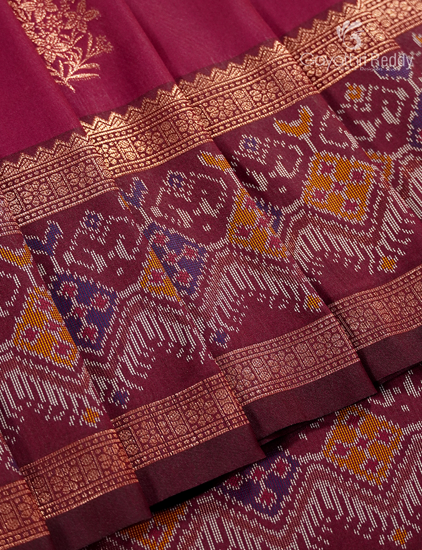 Semi Kanchipuram Art Silk Saree in Deep Pink