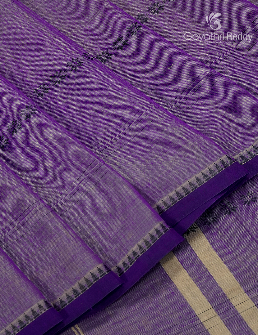 Pure Narayanpet Cotton Saree in Violet