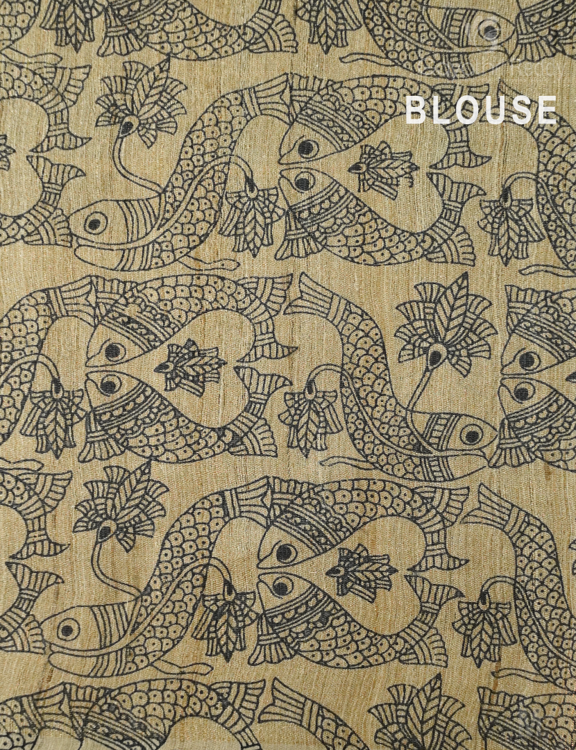 PURE DESI TUSSAR SILK-TS1333