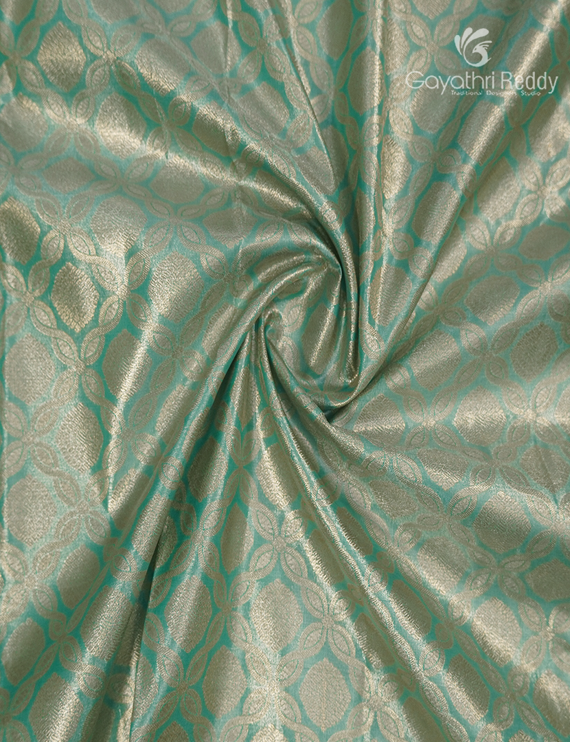Semi Kanchipuram Silk Saree in Mint Green