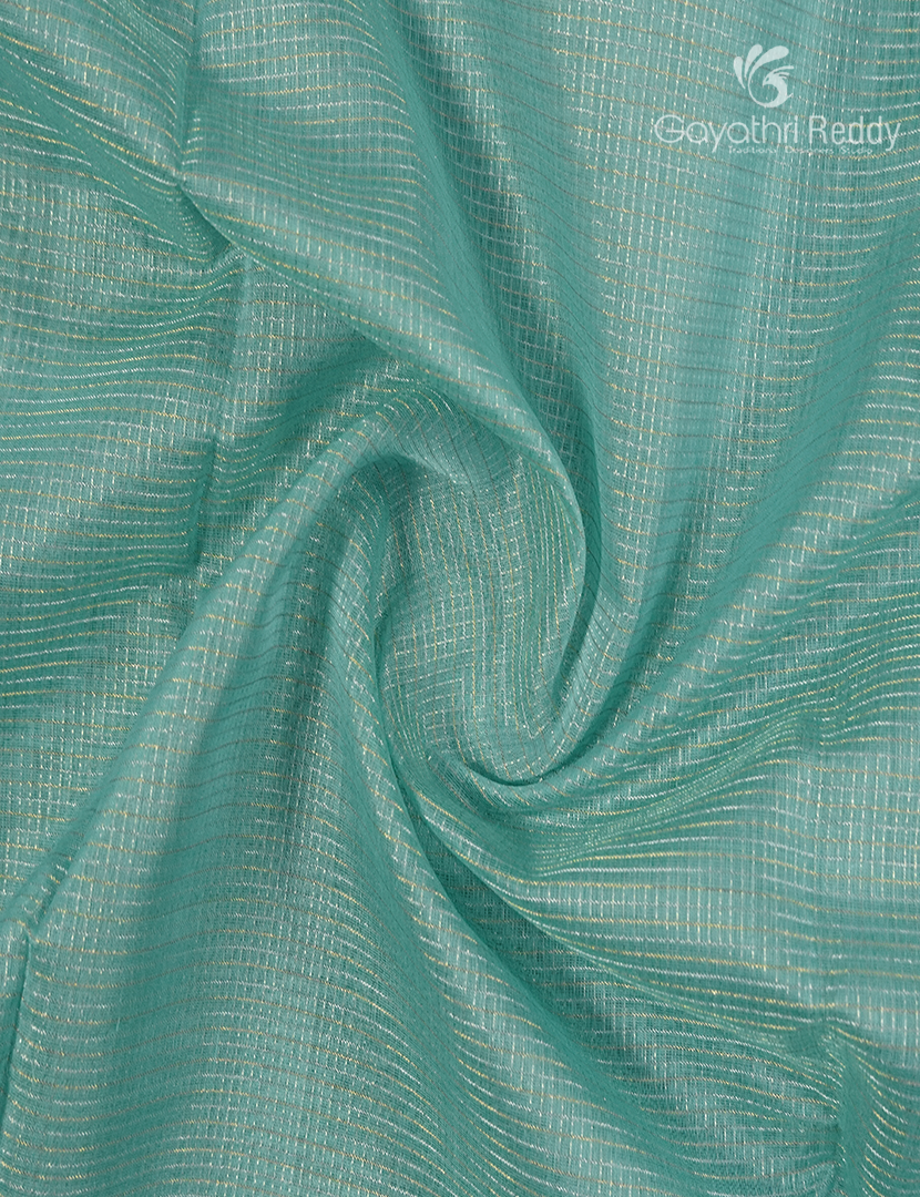 Pure Kanchipuram Sico Saree in Aqua Blue