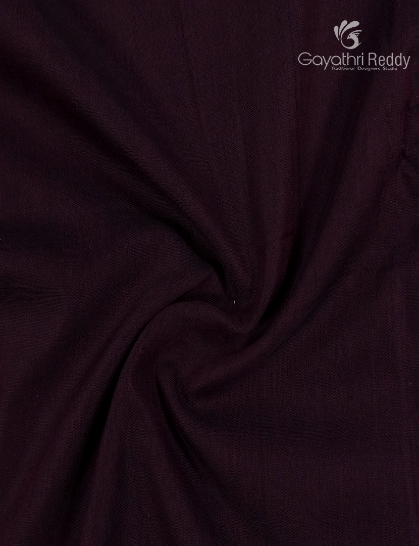 Pure Narayanpet Cotton Saree in Deep Wine