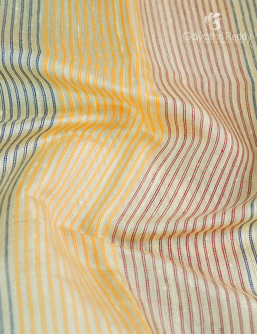 Pure Khadi Pattu Saree in Pastel Ivory