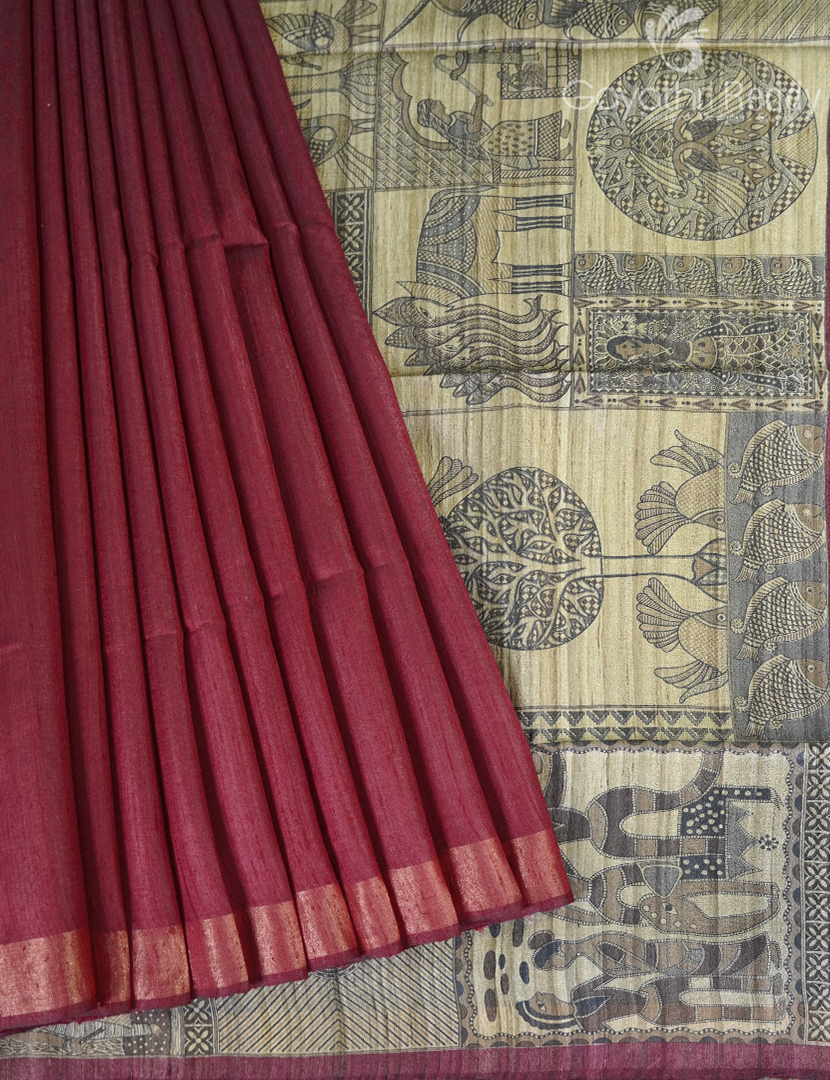 PURE DESI TUSSAR SILK-TS1542