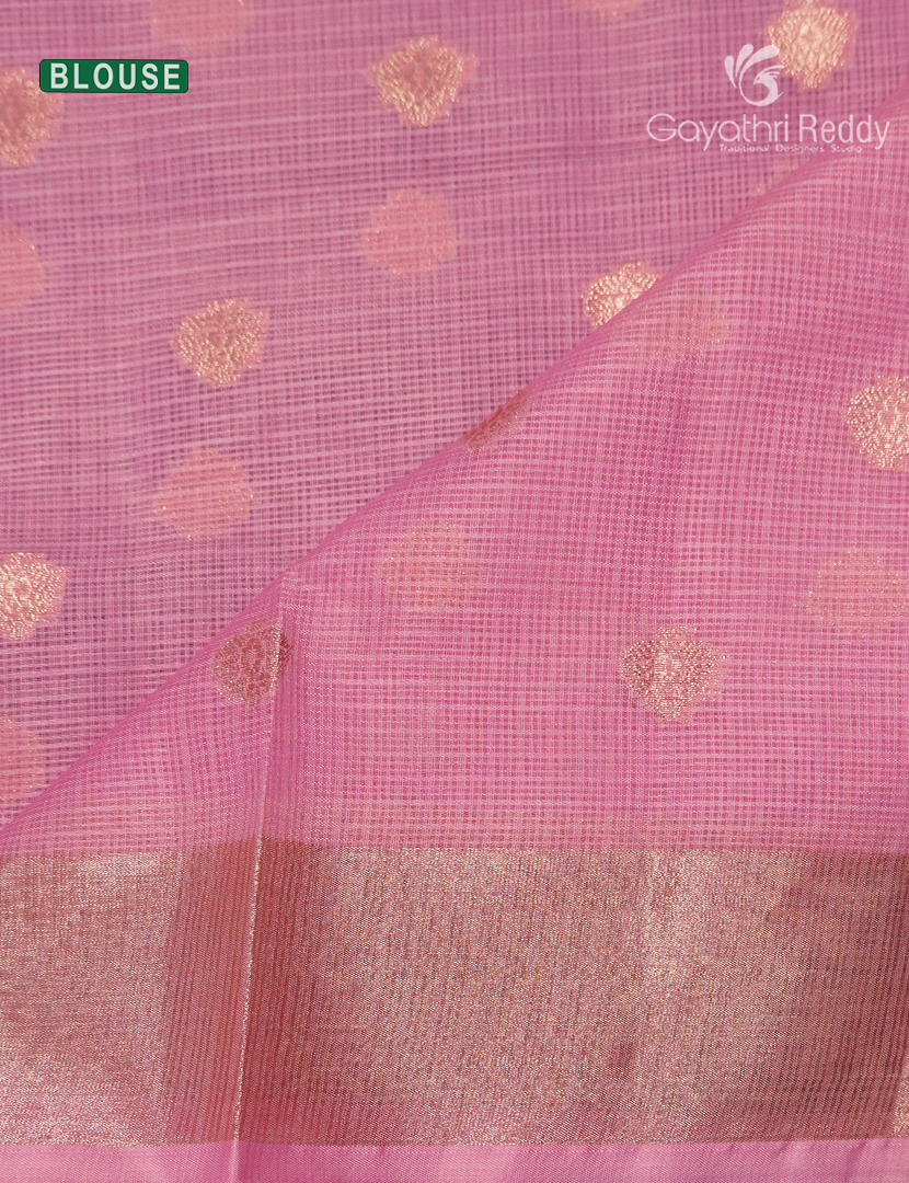 Banaras Kota Lehanga Set in Baby Pink