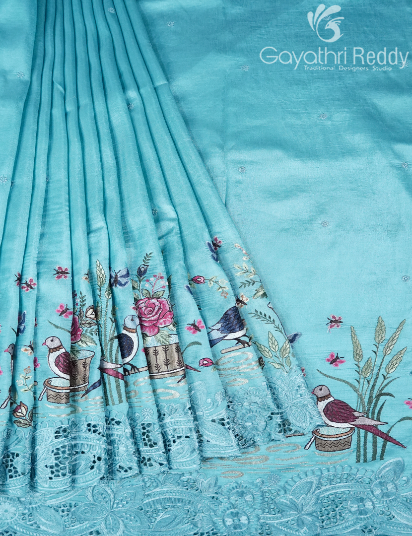 SEMI DUPION SILK SAREE-SDS122