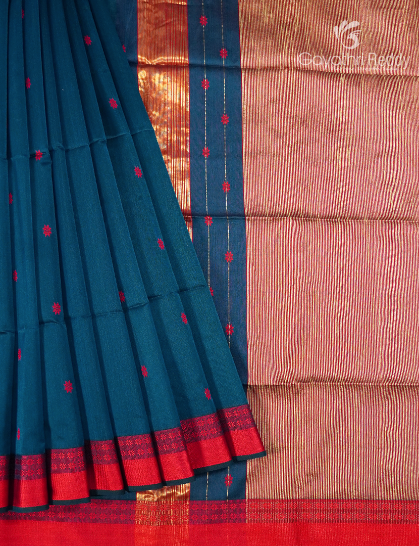 PURE CHANDERI BUTTA SAREES -CPS1194
