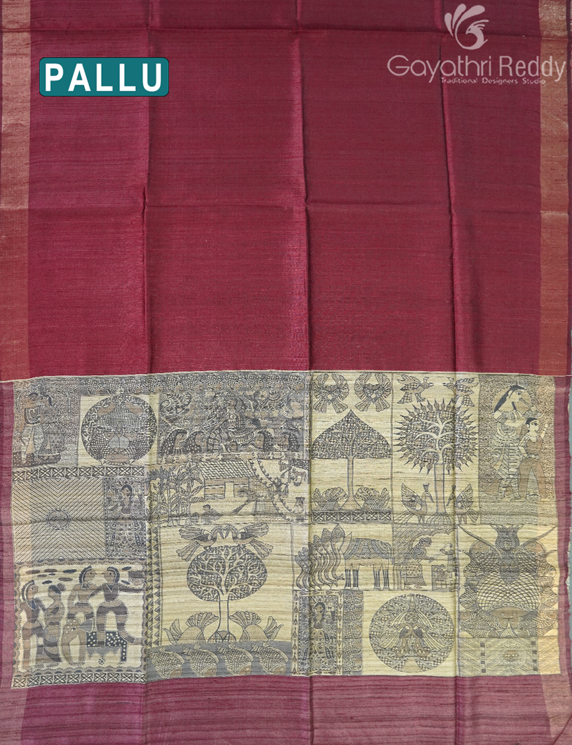 PURE DESI TUSSAR SILK-TS1542