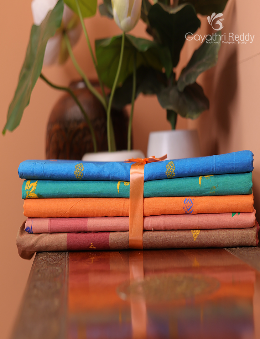Silk Cotton Sarees Combo ( Set of 5 )