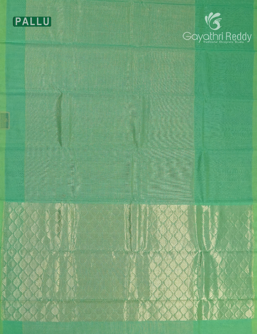 Pure Kanchipuram Sico Saree in Sea Green