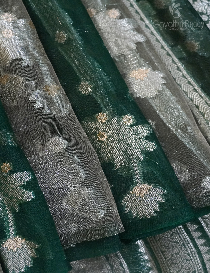 PURE BANARAS KORA SILK-BKS79