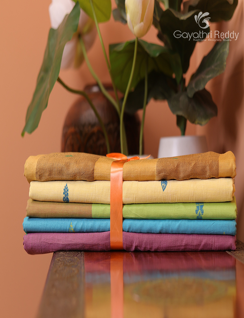 Silk Cotton Sarees Combo ( Set of 5 )