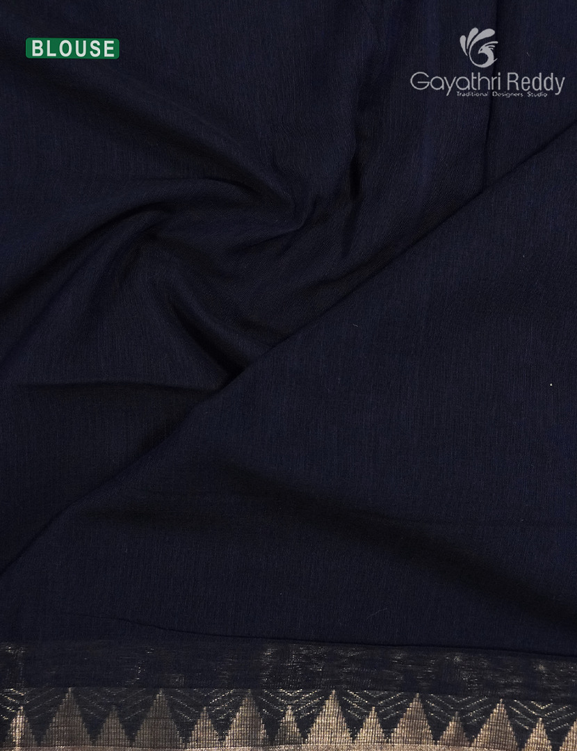 Jamdani Cotton Saree in Black