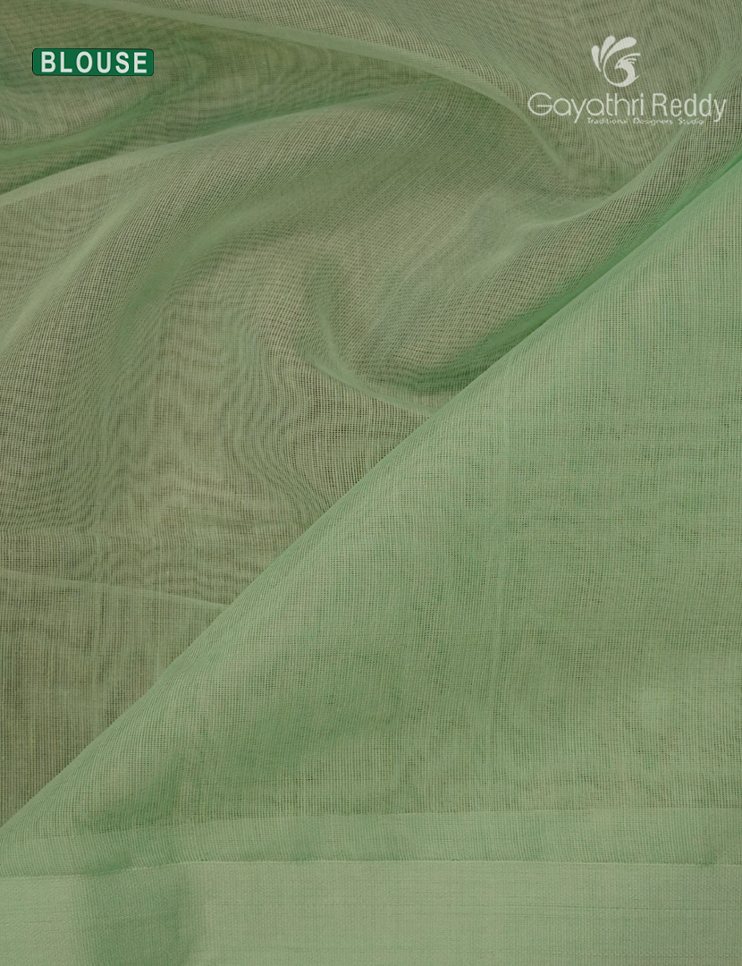 Pure Jamdani Kora Saree in Light Green