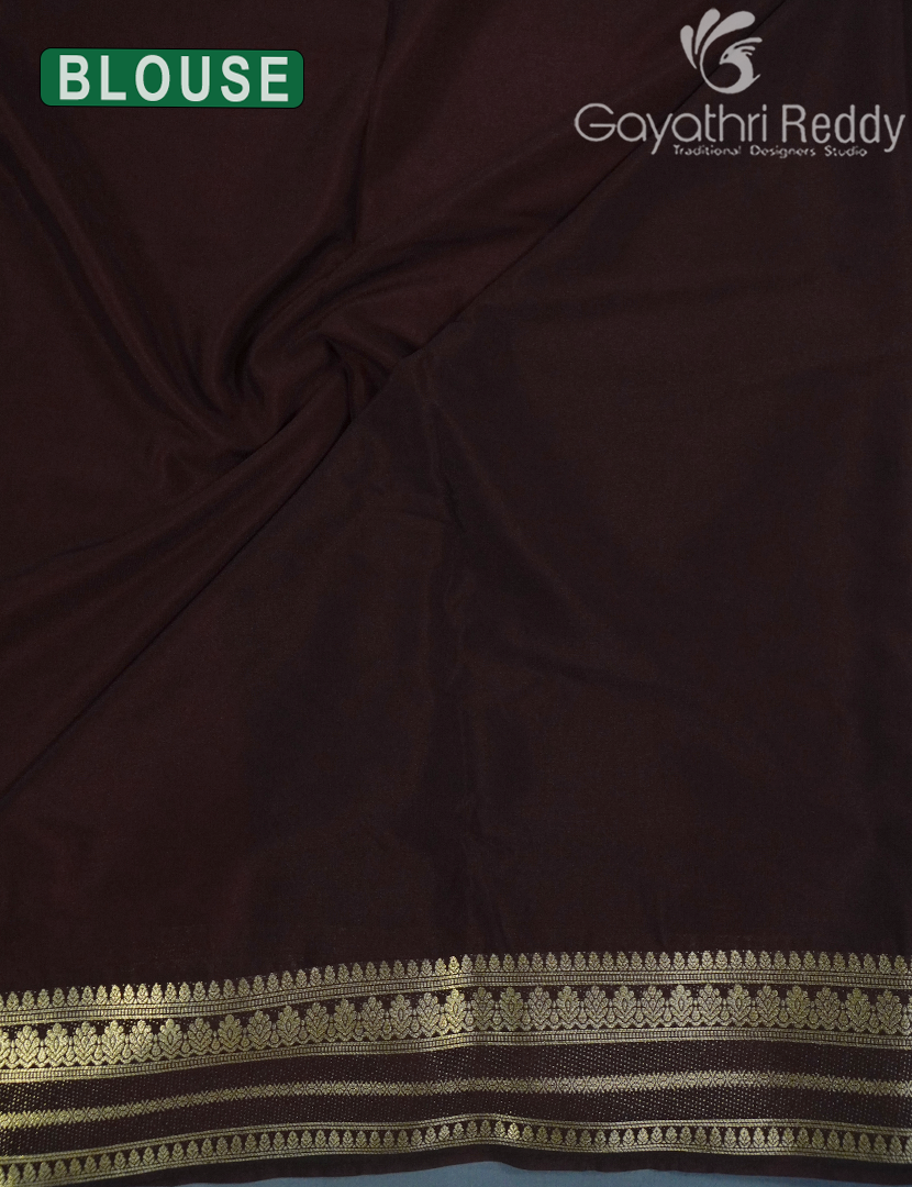 SEMI MYSORE CREPE SAREE-SMC325