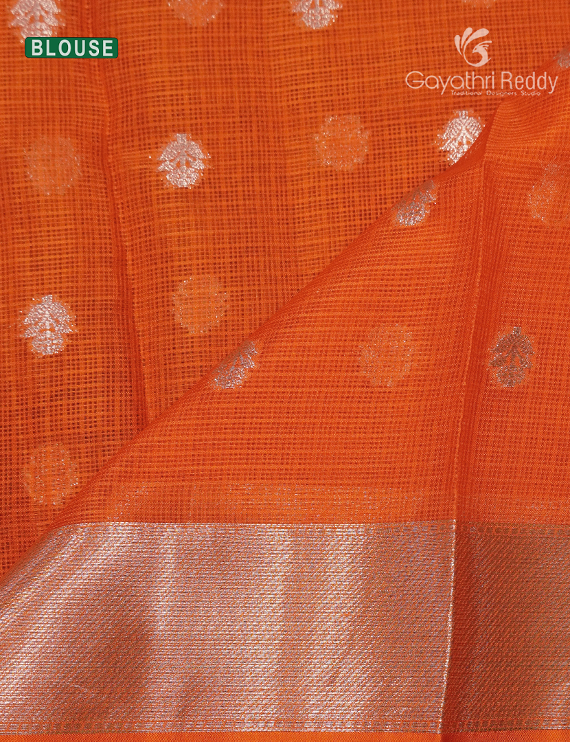 Banaras Kota Lehanga Set in Purple and Orange