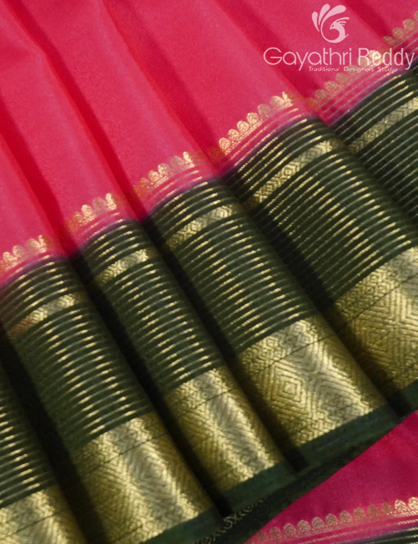 SEMI MYSORE CREPE SAREE-SMC375