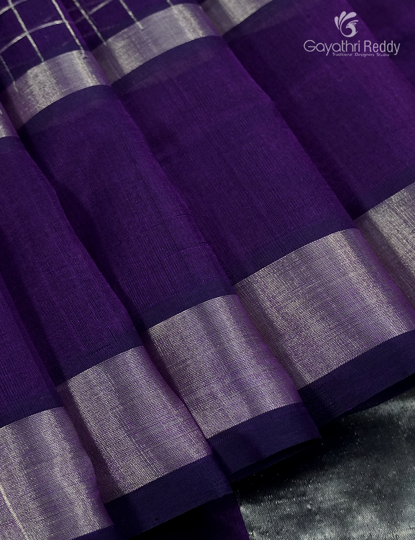 Pure Arani Sico Saree in Deep Violet