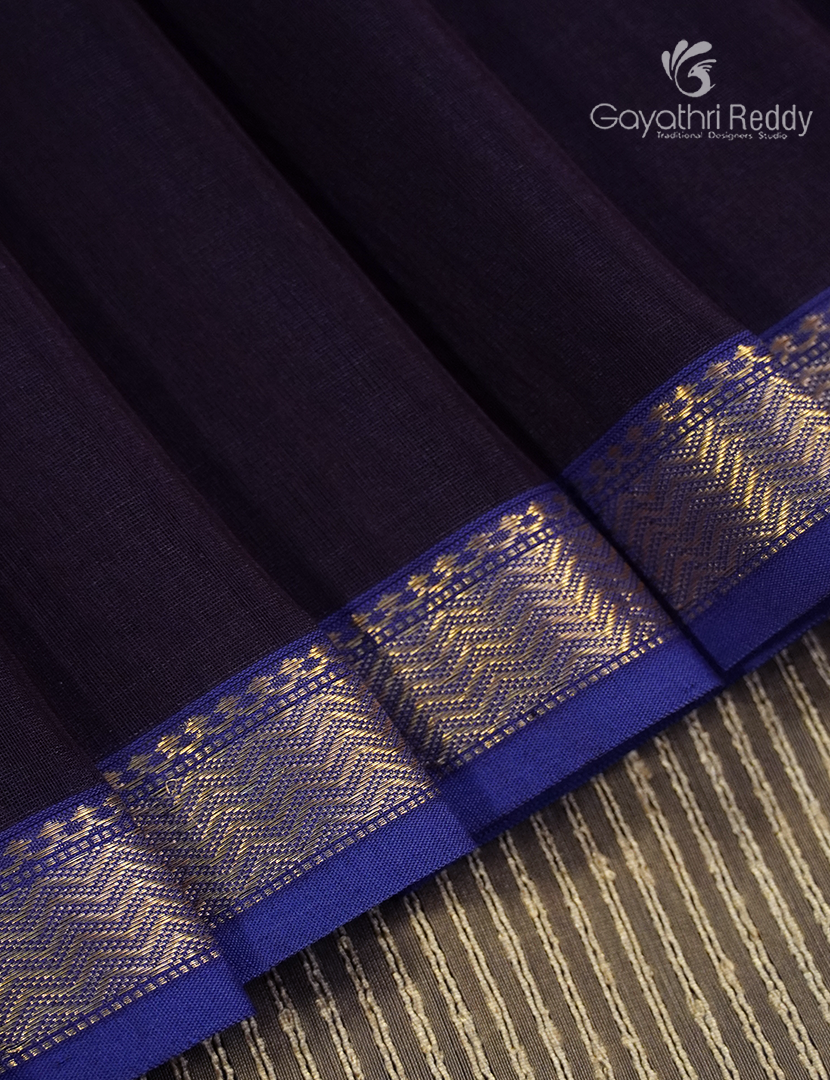 Pure Chanderi Sico Saree in Black