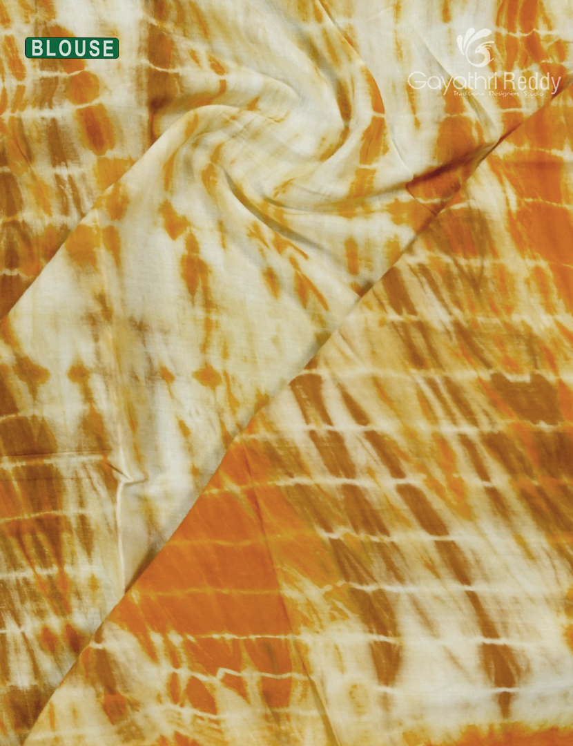 Pure MulMul Cotton Saree in Deep Mustard