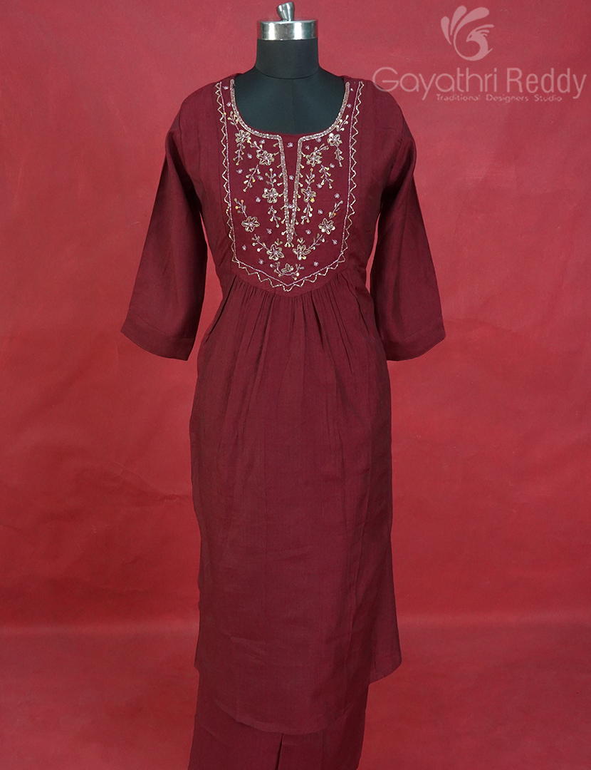 READYMADE DRESS SET(3PC)-KDS1224
