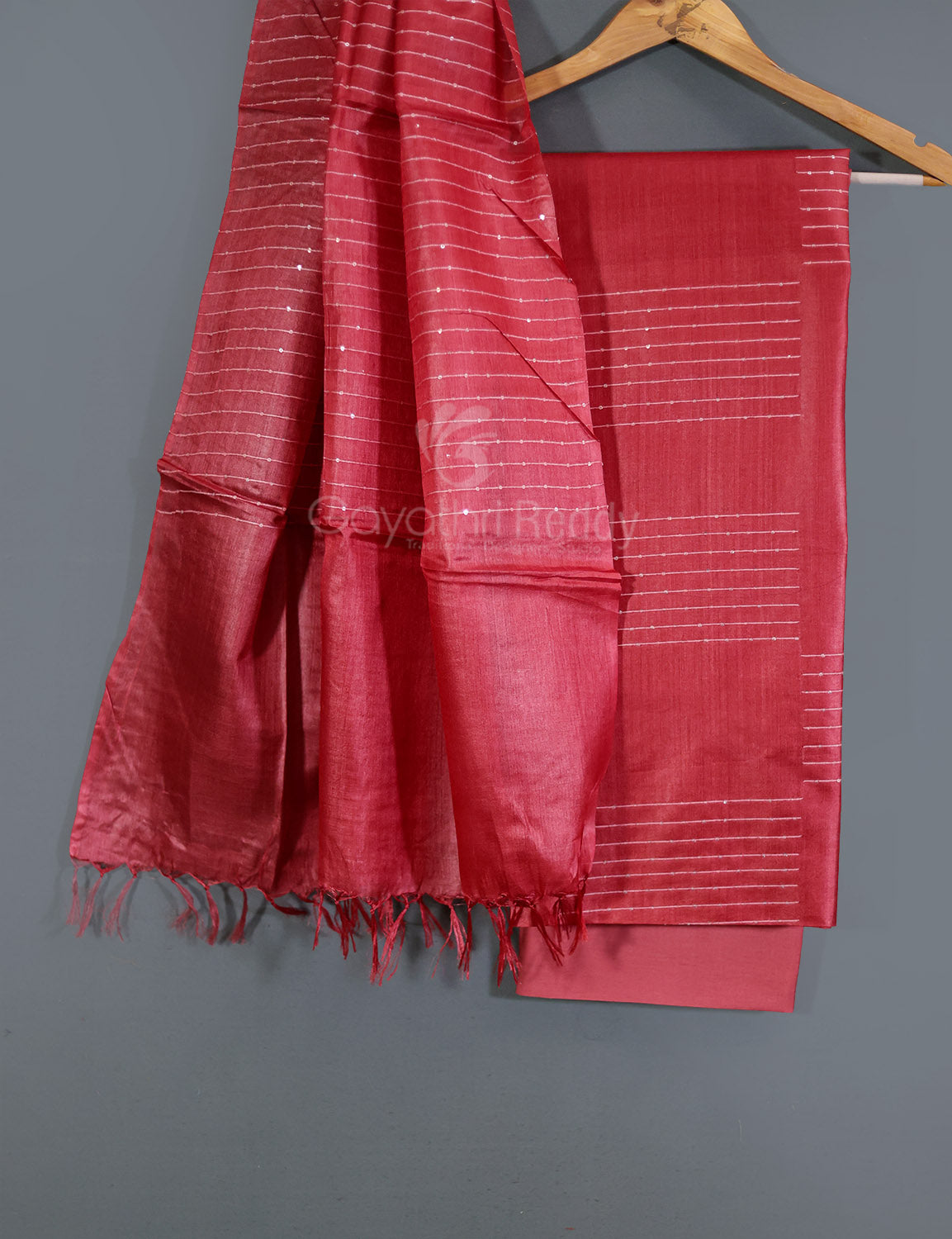 PURE DESI TUSSAR SILK DRESS MATERIAL-TSD8