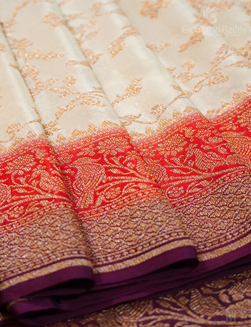 PURE BANARAS GEORGETTE KADDI-BG672