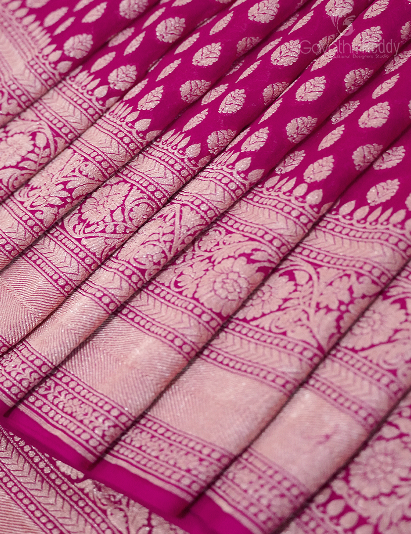 PURE BANARAS GEORGETTE KADDI-BG619