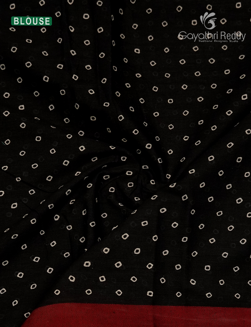 Vidharbha Cotton Saree in Black