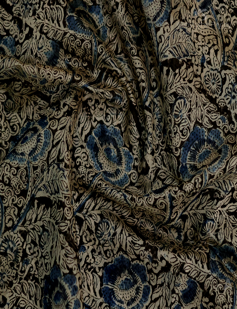 PURE KALAMKARI CHANDERI-KCS40