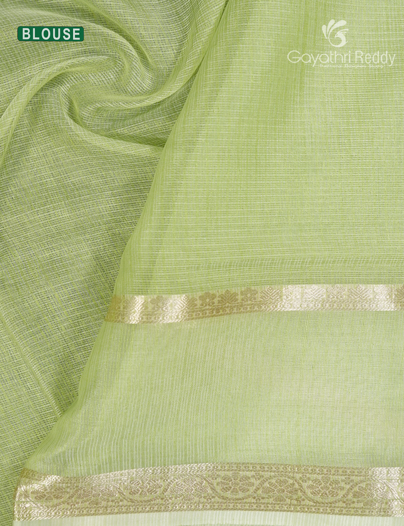 Kota Fancy Saree in Pastel Apple Green