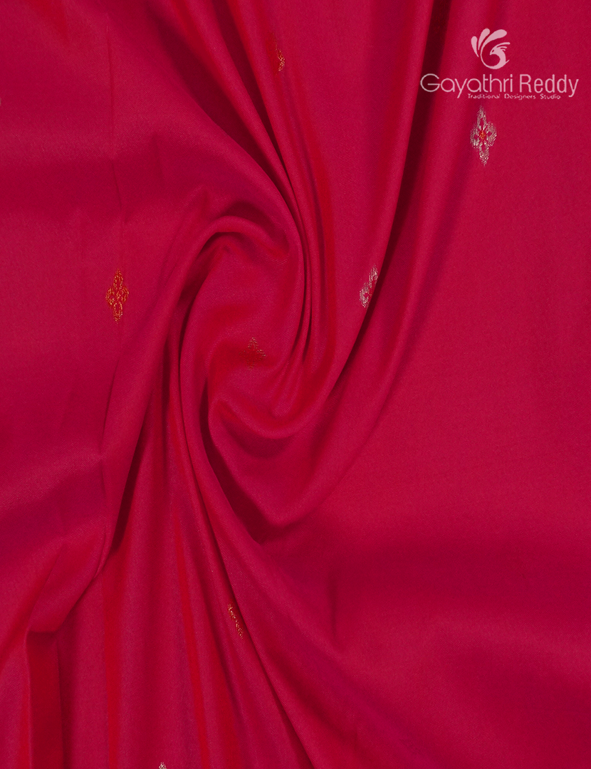 Semi Kanchipuram Art Silk Saree in Deep Fuchsia Pink