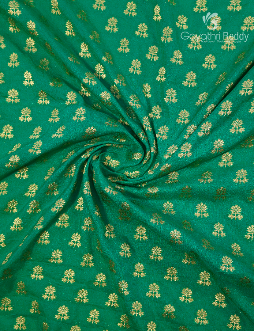 Banaras Georgette Saree in Rama Green